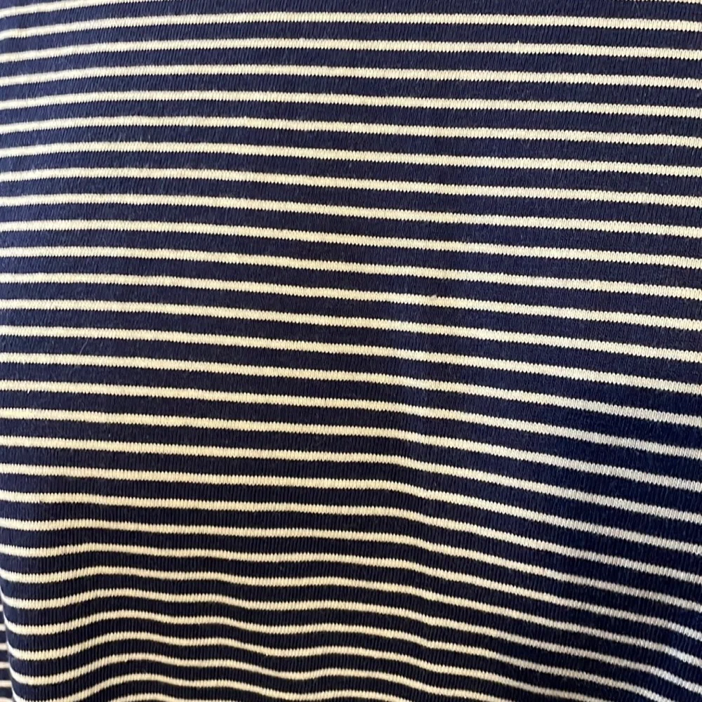 Sonoma scoop neck midi stripe sleeveless stretch dress w/ pockets